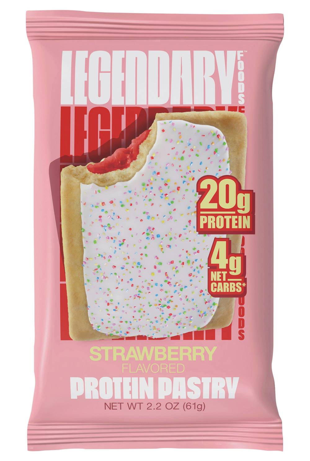 Legendary Foods Tasty Pastry, Strawberry (2.2 oz)