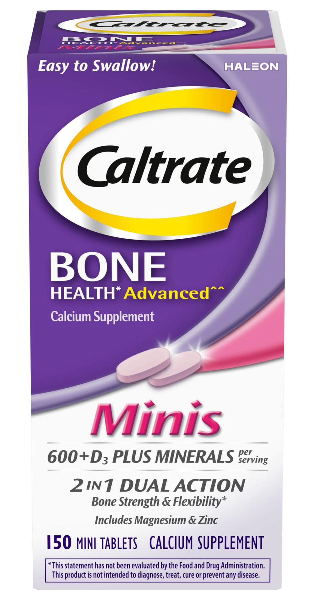 Caltrate Minis 600+d3 Plus Minerals Calcium and Vitamin D Supplement Tablets