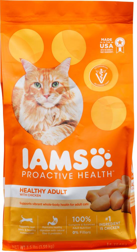 Iams Healthy Adult With Chicken Premium Cat Nutrition