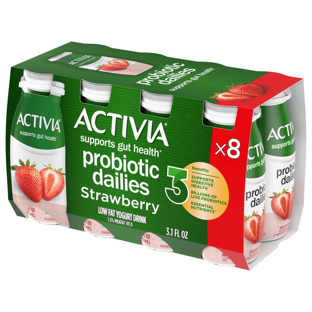 Activia Lowfat Yogurt Drink, Strawberry (24.8 fl oz)