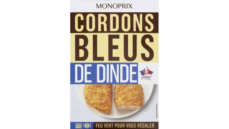 Monoprix - Cordons bleus de dinde