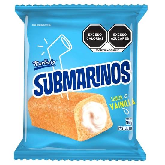 Marinela submarinos sabor vainilla (bolsa 105 g)
