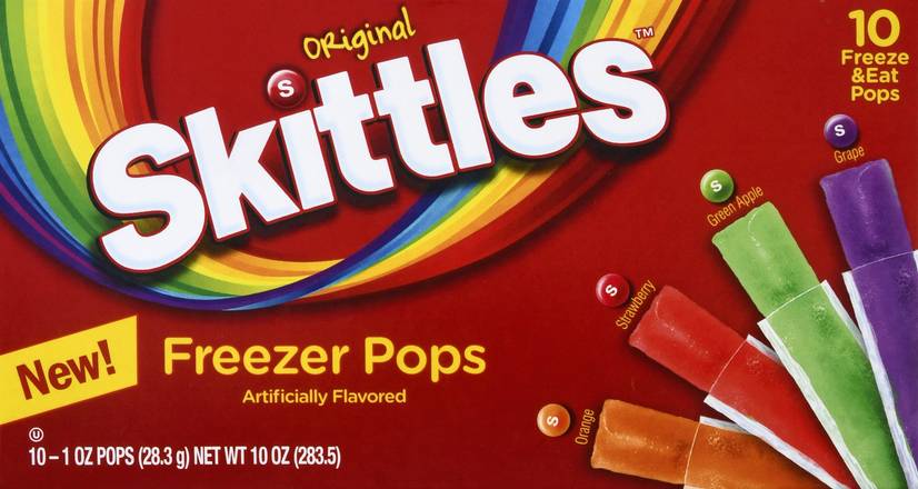 Skittles Original Freezer Pops (10 ct)