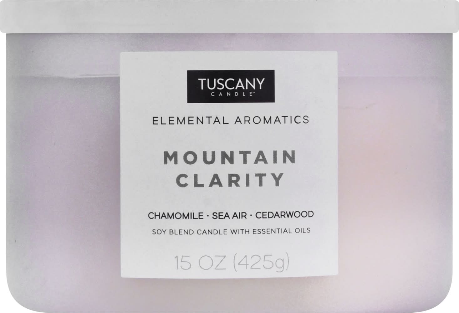 Tuscany Candle Elemental Aromatics Candle, Mountain Clarity (15 oz)