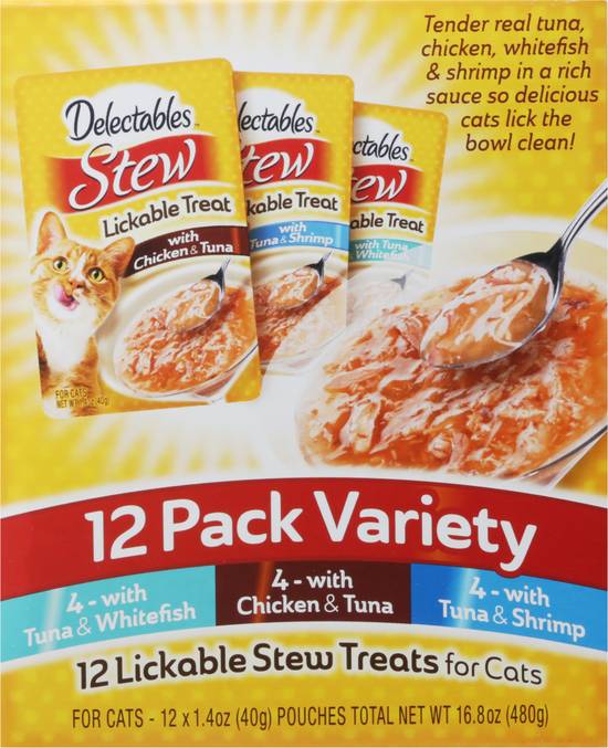 Delectables Lickable Stew Treats For Cats (12 ct)