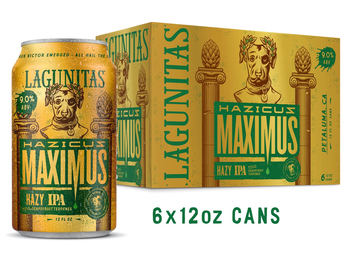 Lagunitas Hazicus Maximus Hazy Ipa Beer (6 x 12 fl oz)