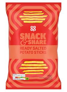 Co-op Ready Salted Potato Sticks 150G