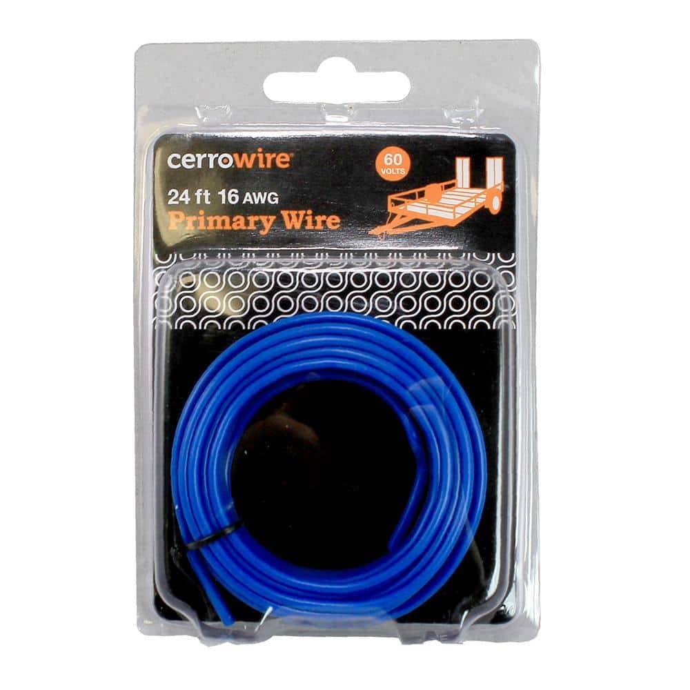 Cerrowire 24 Ft. 16 Gauge Blue Stranded Primary Wire