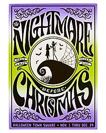 The Nightmare Before Christmas Retro Poster Magnet