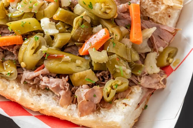 Classic Italian Beef Sandwich