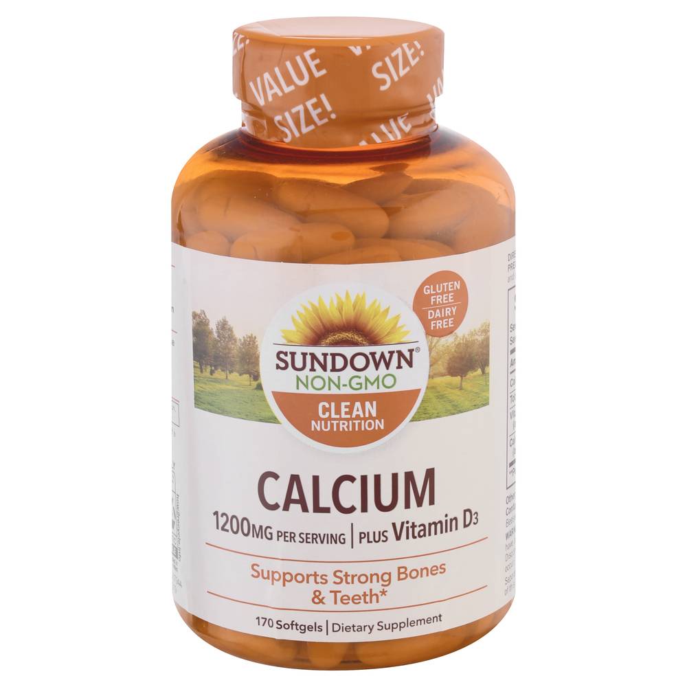 Sundown Calcium 1200 mg Plus Vitamin D3 Softgels