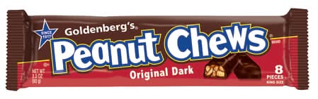 Goldenberg's® Original Dark Peanut Chews® King Size Candy Bar 3.3oz