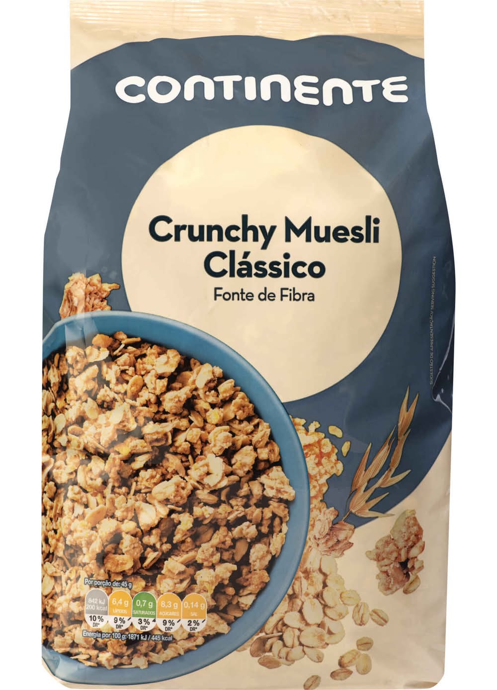 Muesli Crunchy Continente (emb. 1 kg)