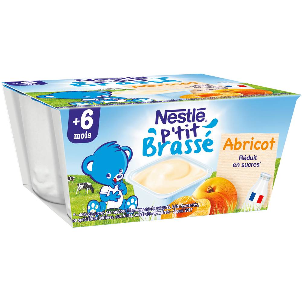 Nestlé - Ptit brassé aliment pour bébés dès 6 mois (abricot)