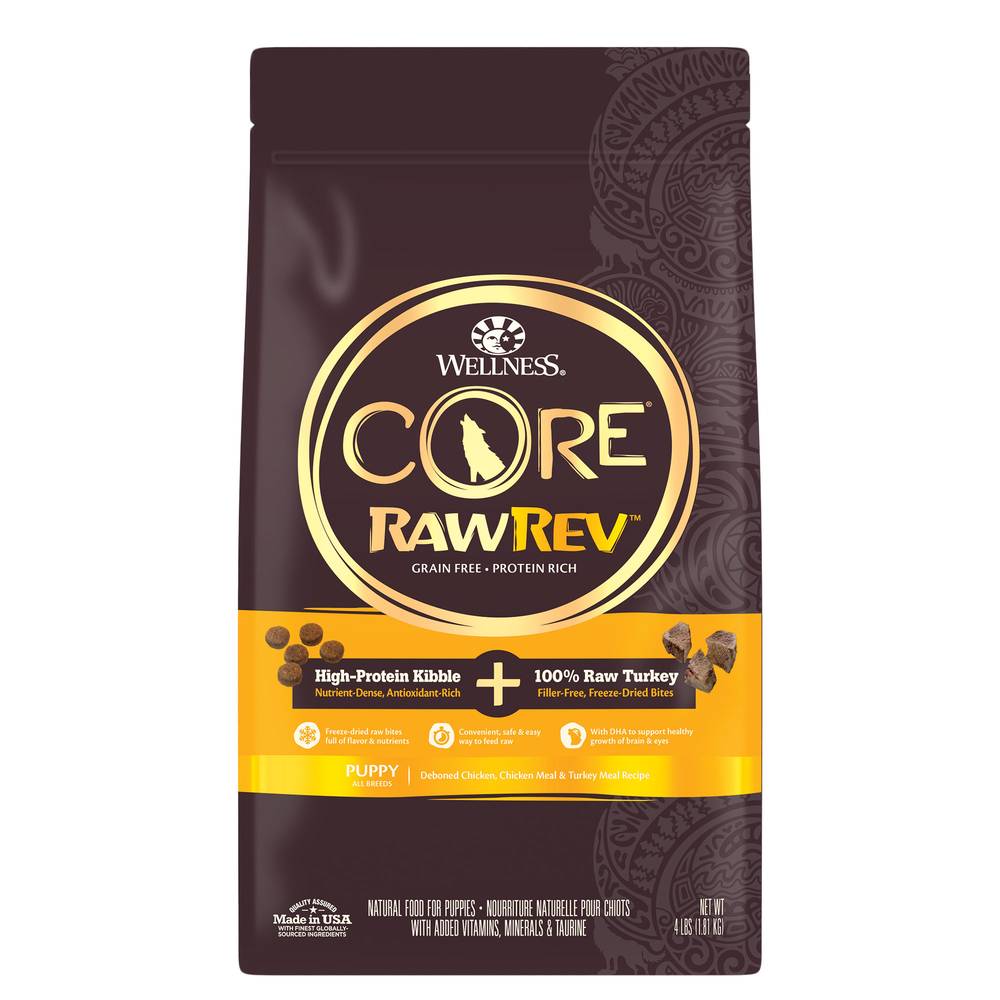 Wellness Core Rawrev Grain Free Natural Dry Puppy Food (chicken-turkey)