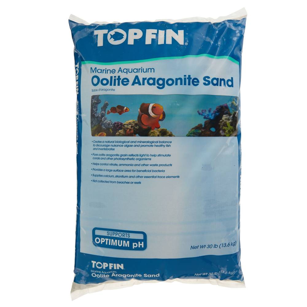 Top Fin® Aragonite Aragamax Oolite Aquarium Sand (Color: Assorted, Size: 30 Lb)