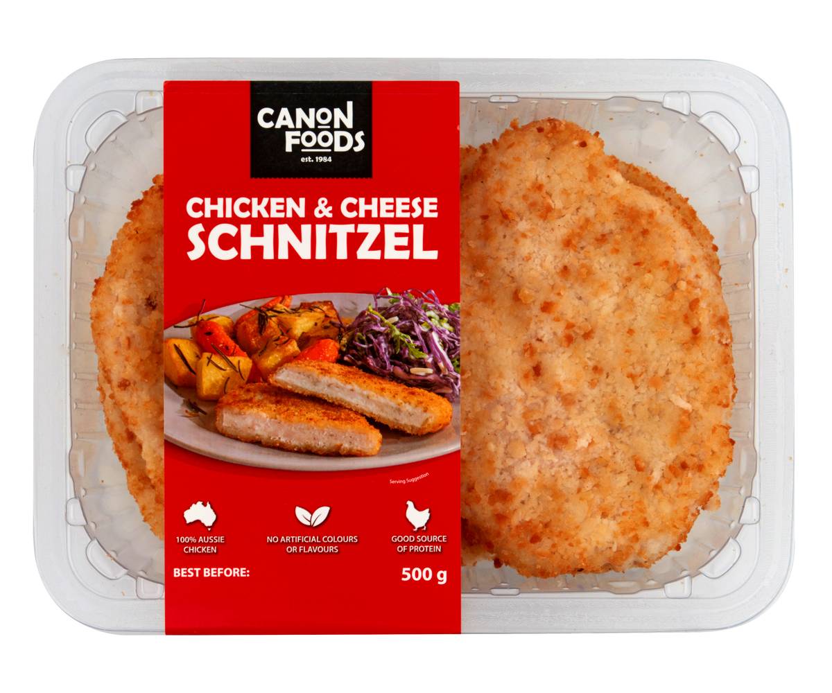 Canon Foods Chicken & Cheese Schnitzel (500g)