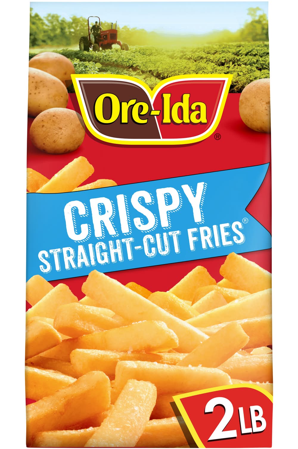 Ore-Ida Crispy Straight Cut Fries French Fried Potatoes (2 lbs)