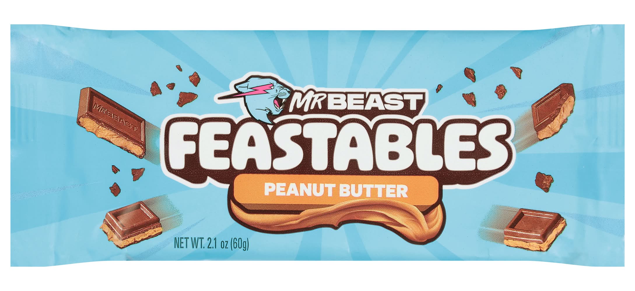 Feastables Deez Nutz Mr Beast Bar (2.1 oz)