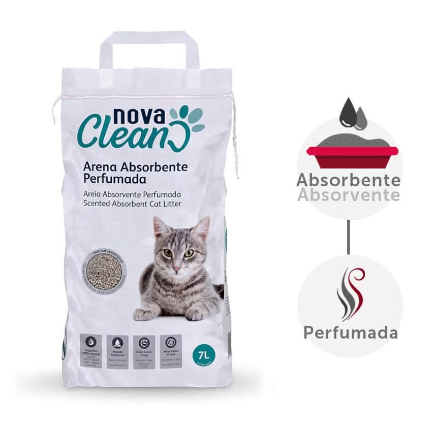 7 L Nova Clean Arena perfumada absorbente para gatos