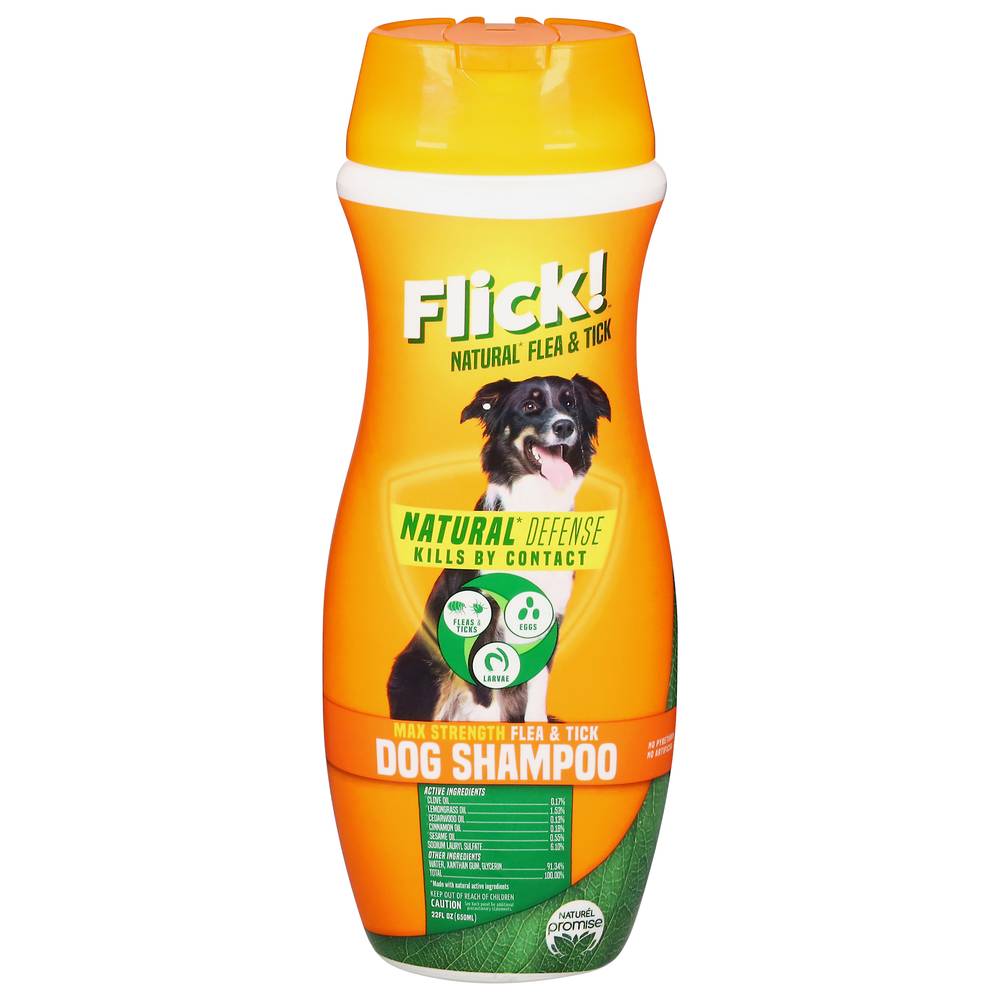 Flick! Max Strength Flea & Tick Dog Shampoo (22 fl oz)