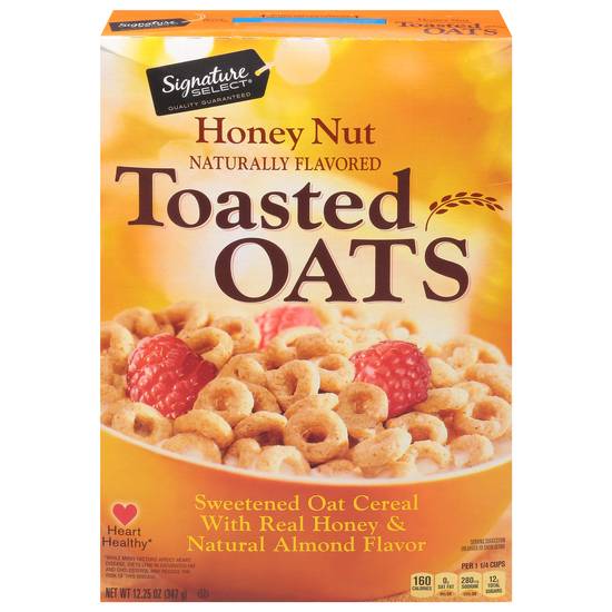 Signature Select Cereal Toasted Oats Honey Nut (12.3 oz)