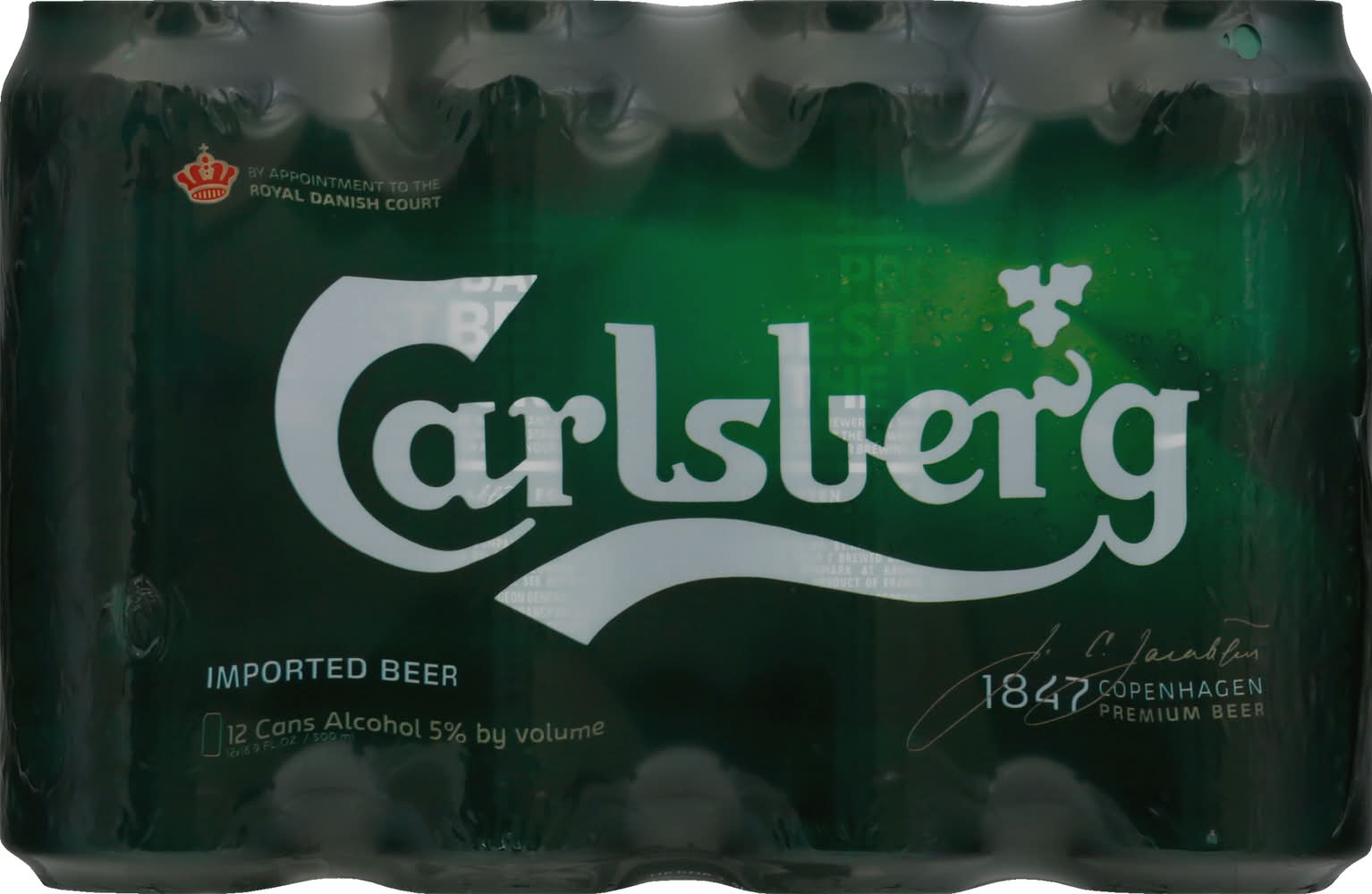 Carlsberg Danish Style Pilsner Beer (12 x 16.9 fl oz)