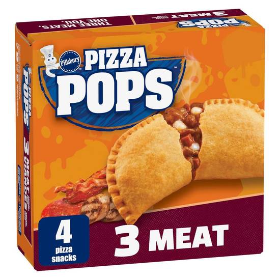 Pillsbury Pizza Pops Three Meat Snacks (4 units)