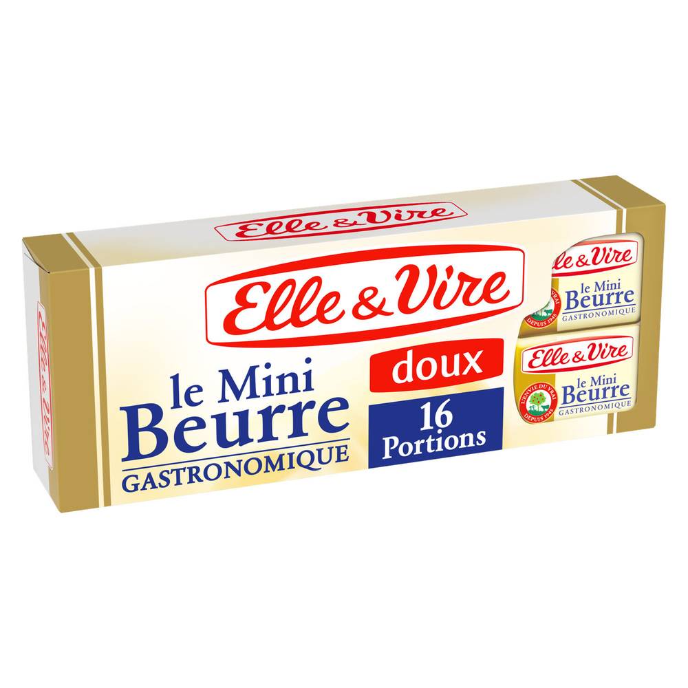 Elle & Vire - Le mini beurre gastronomique doux (16 pièces)