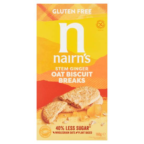 Nairn's Gluten Free Stem Ginger Oat Biscuit Breaks