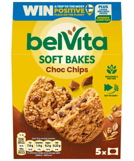 belVita Choc Chips Soft Bakes (5 pack)