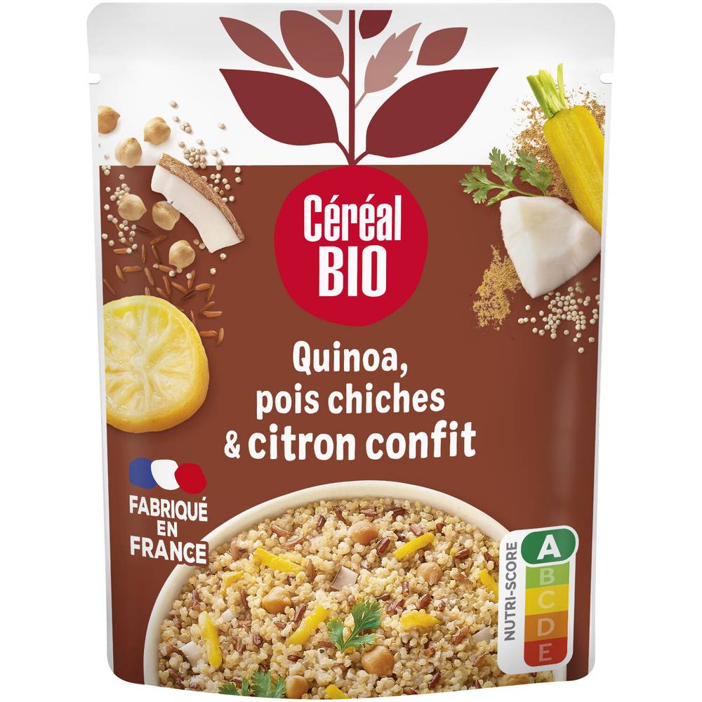 Céréal Bio - Cereal bio quinoa royal pois chiches citron confit repas express