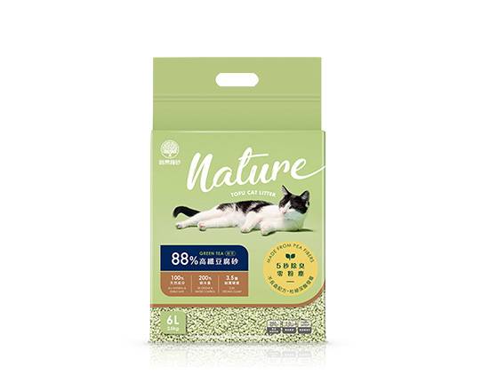 【路易貓砂】88%高纖豆腐砂 天然綠茶2.5kg#20774219
