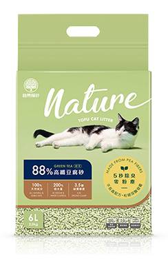 【路易貓砂】88%高纖豆腐砂 天然綠茶2.5kg#20774219