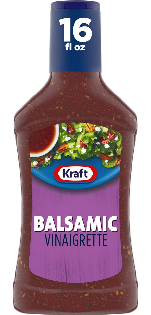 Kraft Balsamic Vinaigrette 16 Fl Oz Bottle