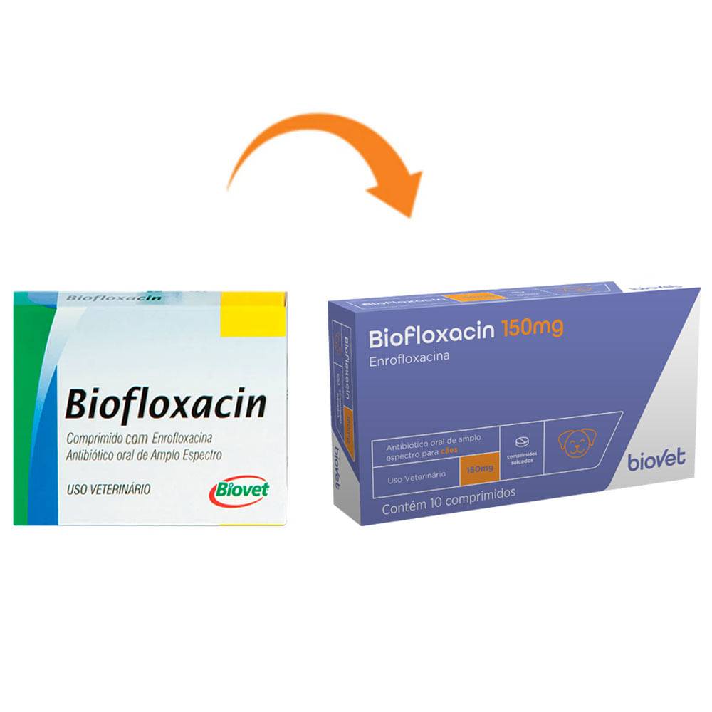 Biovet biofloxacin 150mg (10 comprimidos)