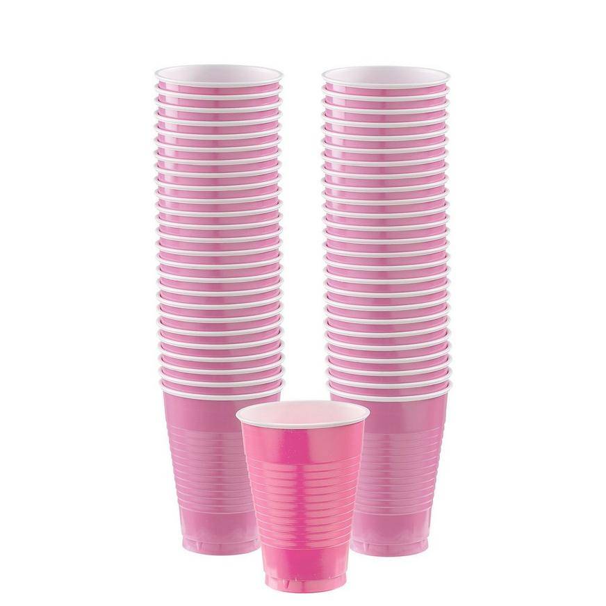 Party City Plastic Cups (pink)
