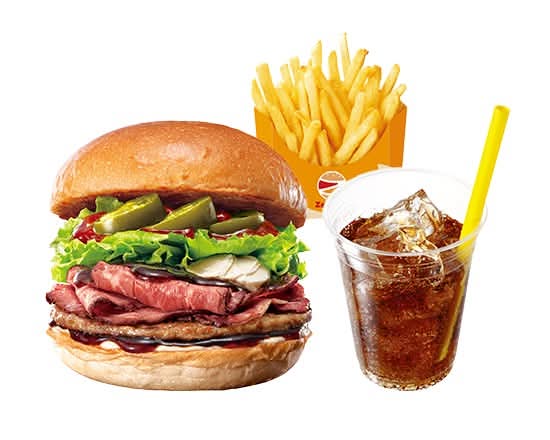 【セット】旨辛ローストビーフバーガー Spicy Roast Beef Burger Set