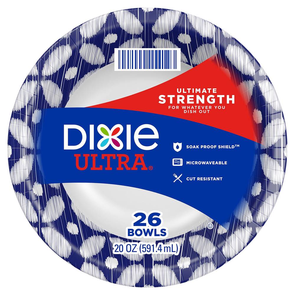 Dixie Ultra Soak Proof Shield Ultimate Strength Bowls (26 ct)