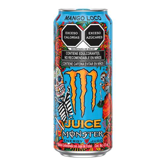 Monster energy bebida energética juice mango loco (lata 473 ml)