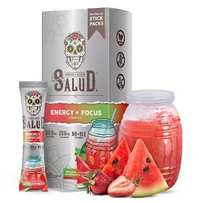 Salud Energy + Focus Fresandía Drink Mix, Strawberry Watermelon (1.27 oz, 6 ct)