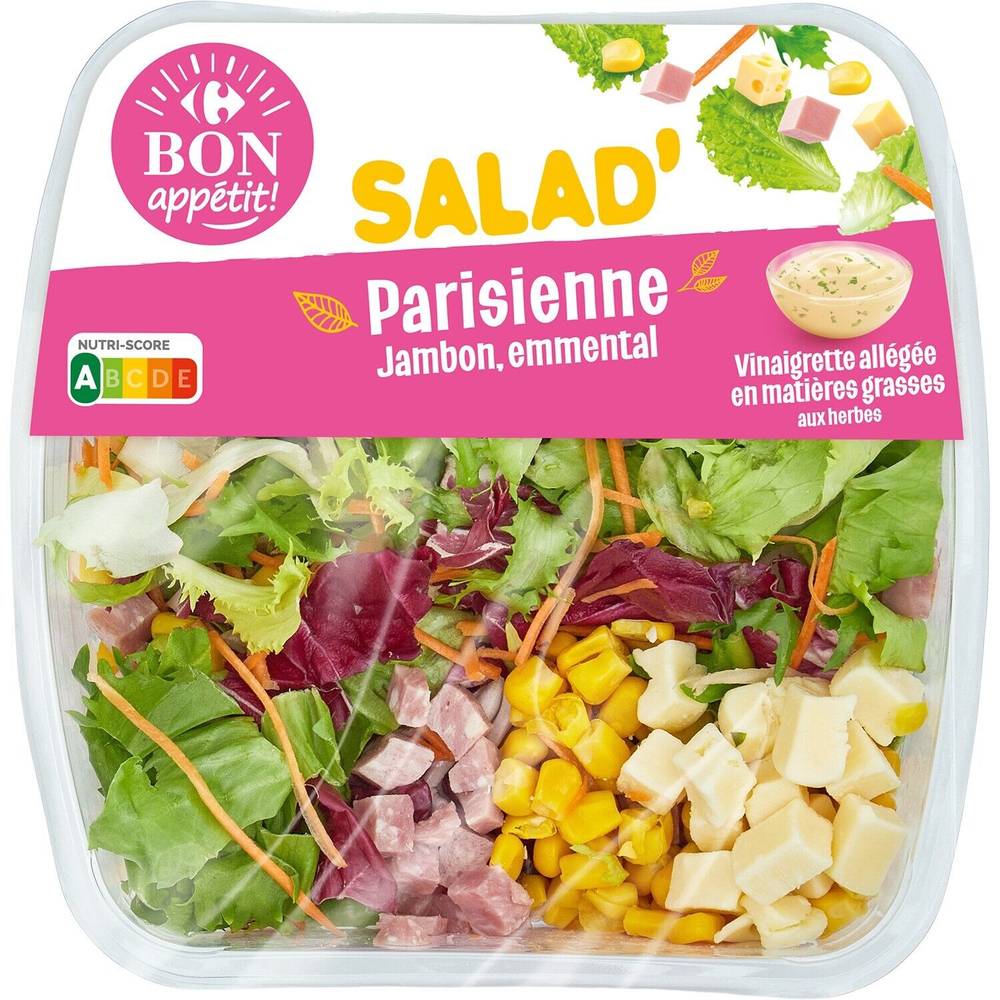 Salade jambon emmental CARREFOUR BON APPETIT - la barquette de 250g