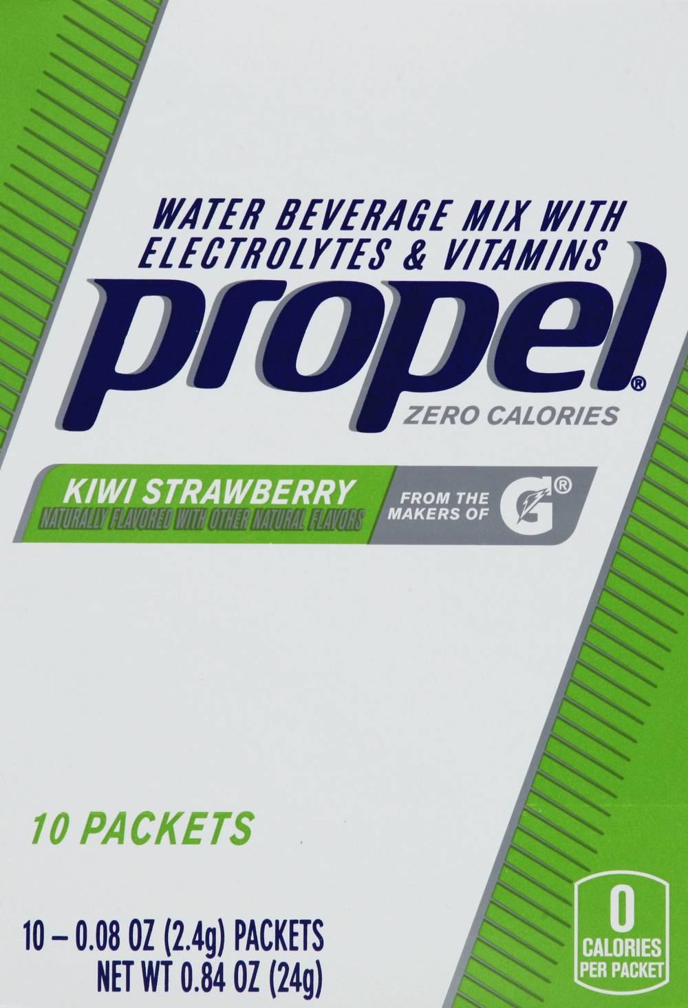 Propel Electrolyte Water Drink Mix, Kiwi-Strawberry (0.84 oz, 10 ct)