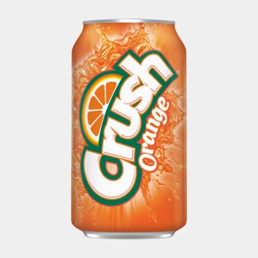 Canette Orange Crush 355ml / Soft Drink Can Crush Orange 355ml