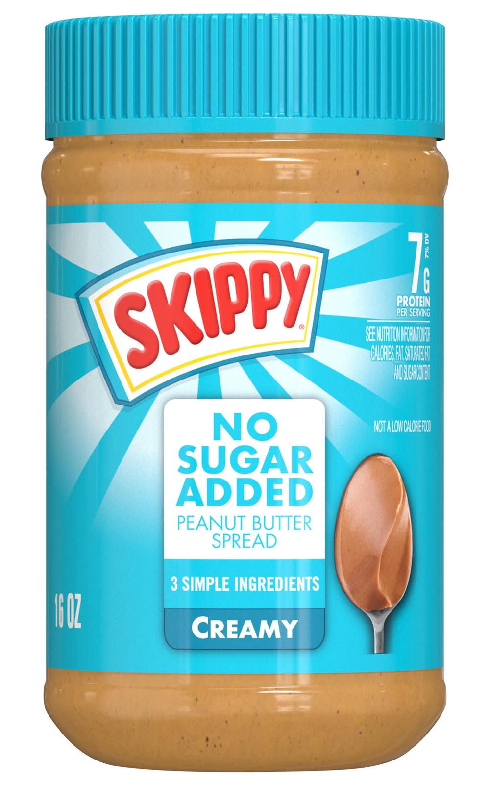 Skippy No Sugar Added Creamy Peanut Butter Spread (16 oz)