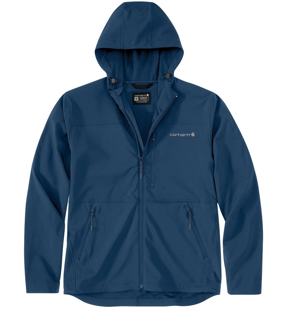 Carhartt Men's Deep Ocean Hooded Rain jacket ( Medium ) | 106782-HL2MREG