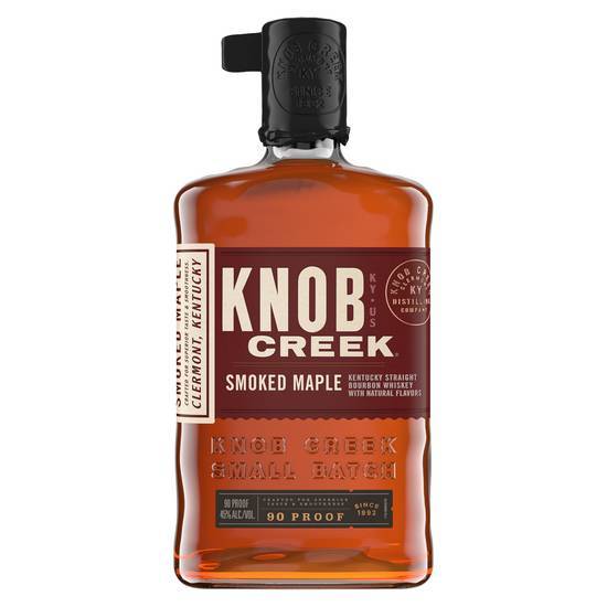 Knob Creek Smoked Maple Bourbon Whiskey (750ml bottle)