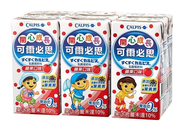 開心成長可爾必思蘋果口味160ml <160ml毫升 x 1 x 6Bottle瓶>