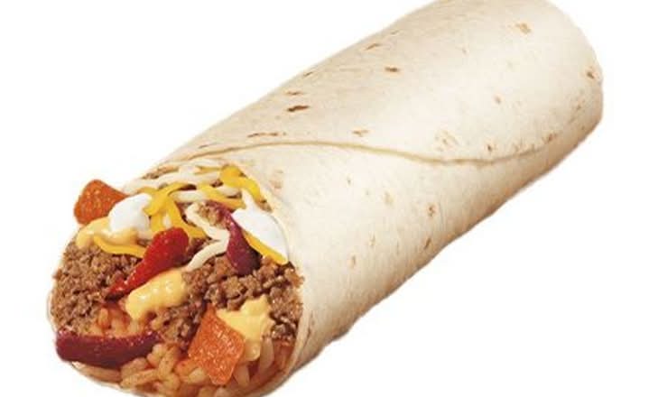 Cheesy Double Beef Burrito