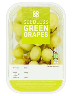 Co-op Seedless Green Grapes 450g